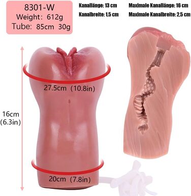Реалістичний мастурбатор з функцією розпилення води для чоловіків - секс-іграшка