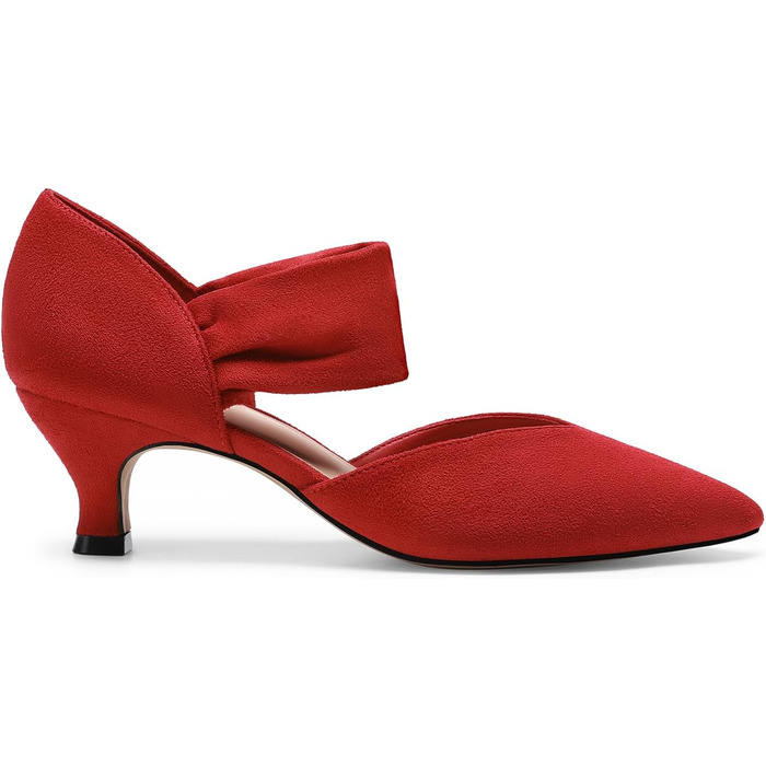 Жіночі туфлі-човники Dream Pairs з закритим носком, червоні, розмір 41.5 EU