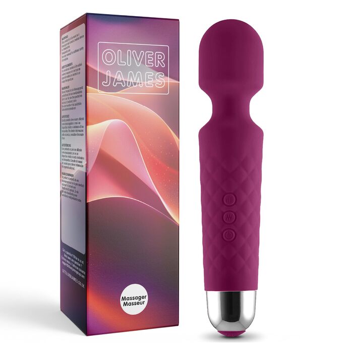 Вібратор жіночий Oliver James Midnight Violet - бездротовий, з акумулятором, 20 режимів вібрації, 8 швидкостей - для клітору та G-точки