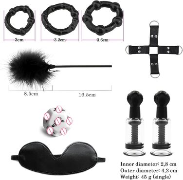 Набір для БДСМ з наручниками, фетиш-іграшки для дорослих, комплект для сексуальних ігор (2023)