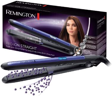 Випрямляч для волосся Remington Pro-Ion S7710 з потрійним іонним захистом, ультра-турмаліновим керамічним покриттям та LCD-дисплеєм (150-230°C)