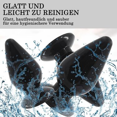 Анальний плагін великого розміру 3 в 1, набір анальних куль, секс-іграшка для пар (чорний)