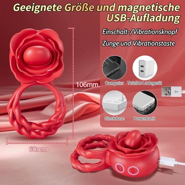 Кільце для пеніса з вібрацією для пар - сексуальні іграшки для дорослих, стимулятор G-точки, 10 режимів вібрації