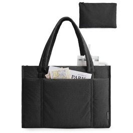 Жіноча сумка-шопер Bagsmart Puffer великого розміру (21Л) для ноутбука 15.6