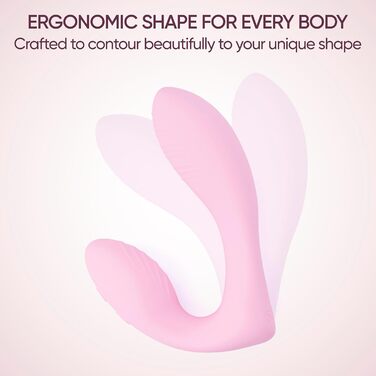 Вібратор для жінок SELOVE з пультом дистанційного керування: стимулятор клітора та G-точки, гнучкий, м'який рожевий