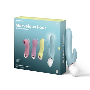 Набір вібраторів Satisfyer Marvelous Four | 4 в 1 | Для жінок | Водонепроникний (IPX7) | Преміум якість