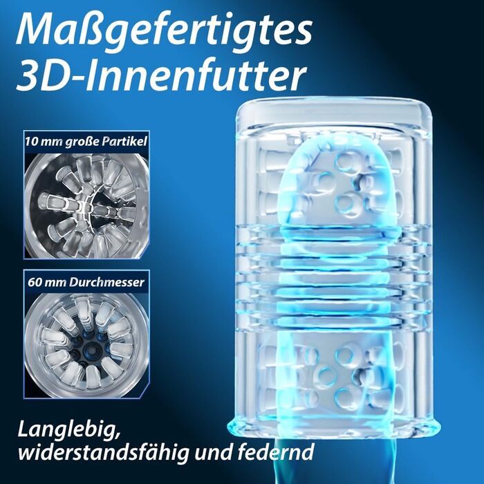 Електричний мастурбатор для чоловіків з 6 режимами та 5 швидкостями, вібраційний секс-іграшка (Чорно-білий)