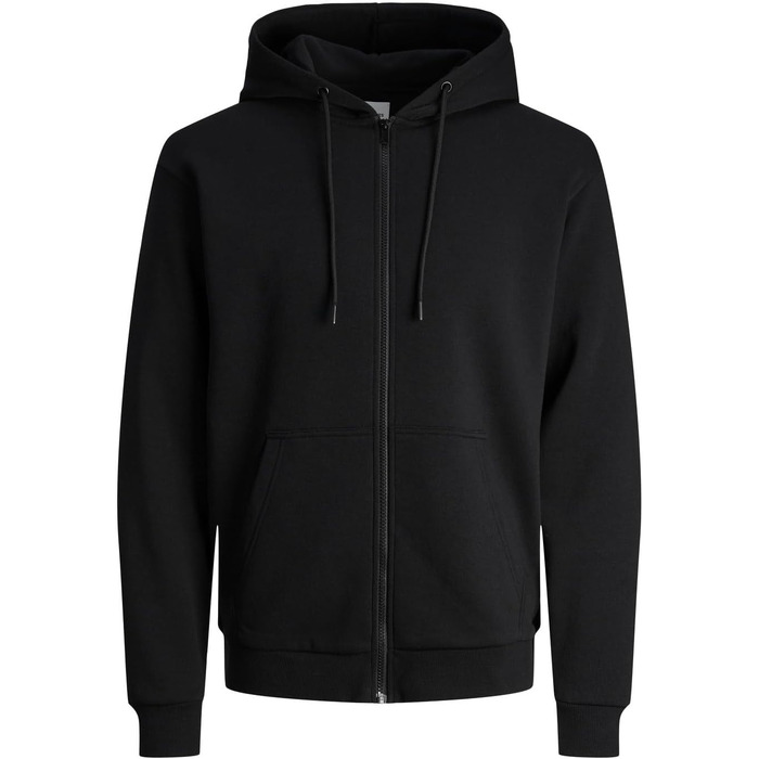 Чоловіча толстовка з капюшоном та блискавкою Jack & Jones Zip Hoodie, однотонна, колір Scarab, розмір XS