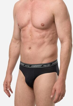 Чоловічі труси 6 шт. 3D Flex Classic Slip з бавовни, чорні, XXL