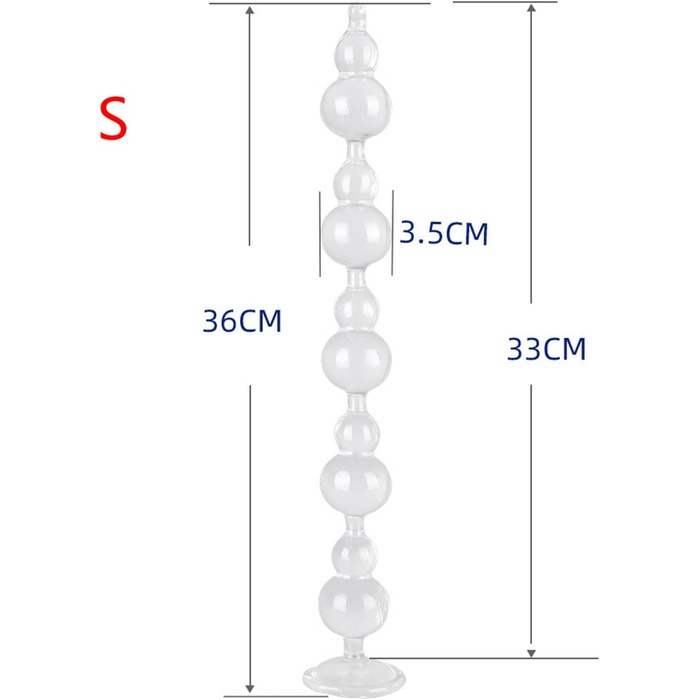Анальний масажер з кулями та ланцюгом, стимулятор простати, дилататор ануса, анальний плуг, для чоловіків та жінок