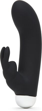 Вібратор для жінок Fifty Shades of Grey Greedy Girl Mini Rabbit USB, чорний, водонепроникний, тихий