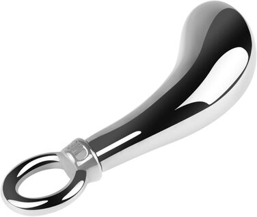 Анальний масажер JXszxbt з нержавіючої сталі (S, M, L) з кільцем для фіксації. Стимулятор G-точки, масажер простати, ануса. Іграшка для дорослих для жінок, чоловіків, пар.