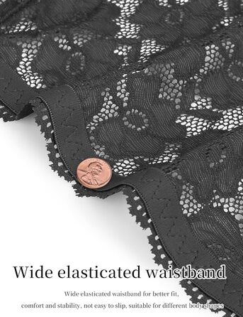 Сексуальний комплект спідньої білизни: страпгуртel з мереживом, широкі еластичні ремінці, чорний, великі розміри XL-XXL