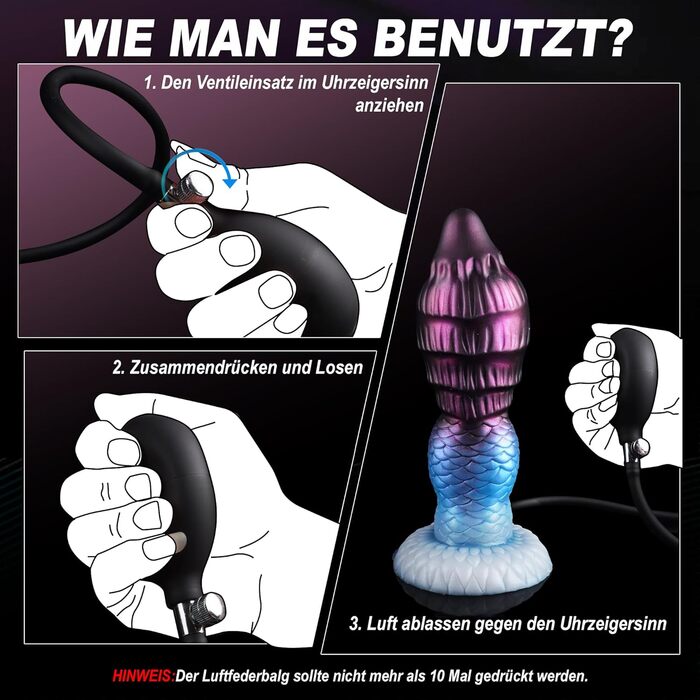 Анальний дилдатор Monster Knot Dildo для чоловіків та жінок, BDSM, стимуляція простати, зелений/блакитний