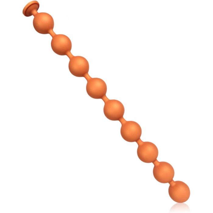 Анальні кульки Jinqian Silikon з 9 кульок, стимулятор G-точки, анальний дилататор, SM-іграшка для жінок та чоловіків (S-45 см, Ø 4 см)