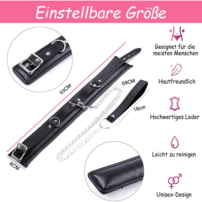 Чокер з шкіри для дорослих: сексуальний аксесуар для пар, фетиш-аксесуар