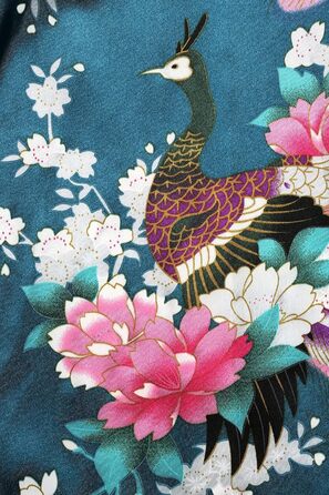 Халат жіночий довгий з атласу, квітковий принт, модель кімоно, Babeyond. Ідеально для дому, відпочинку та вечірок.