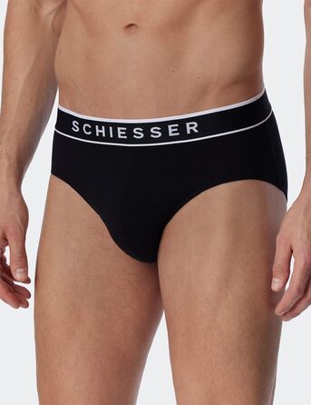 Труси чоловічі Schiesser 3 шт. Bio Baumwolle Multipack Organic XL чорні