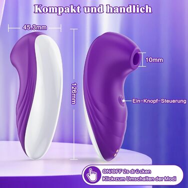 Вібратор для жінок з силікону, набір вібраторів з 7 режимами, тихий та потужний, фіолетовий