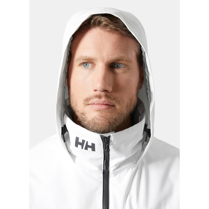 Чоловіча утеплена куртка-мідлеєр Helly Hansen Midlayer Crew Jacket 2.0 з капюшоном, водонепроникна outdoor-куртка, XL, біла