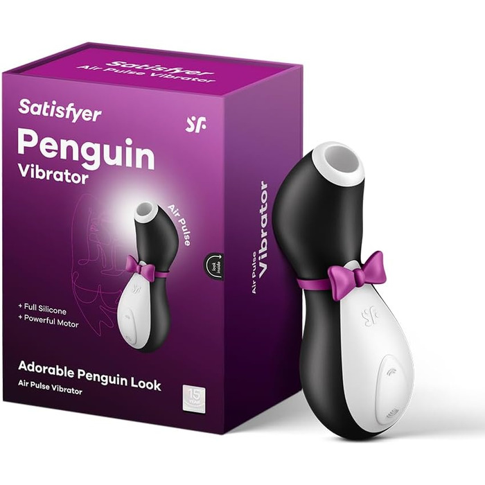 Satisfyer Pro Penguin Next Generation: вібратор з імпульсною технологією | 11 режимів вібрації | Бездротовий | Водостійкий (IPX7) | Інтимна іграшка для жінок