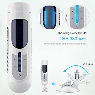 Електричний статевий аксесуар для чоловіків з телескопічною функцією, автоматичний стимулятор пеніса, 3D-мастурбація