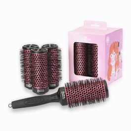 Набір щіток для завивки та об'єму волосся Olivia Garden Multibrush Curlers Kit (4 насадки, знімна ручка), розмір 45 (XS)