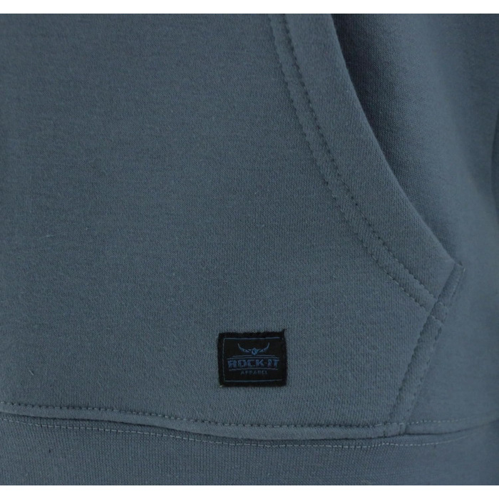 Чоловічий худі ROCK-IT Apparel Urban Streetstyle з капюшоном та флісовим начосом, камуфляж Dark Camo (Coronet Blau), розмір 3XL