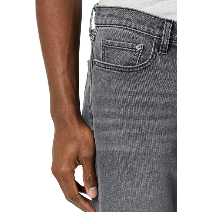 Чоловічі джинси Amazon Essentials Athletic Fit зі стрейчем, сірий вимитий колір (29W / 29L)