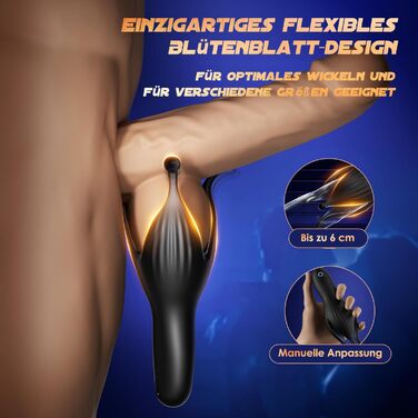 Масажер для чоловіків, стимулятор головки пеніса, іграшка для сексуального задоволення, 10 режимів, вібруючий масажер для соло та парного використання (темно-сірий)