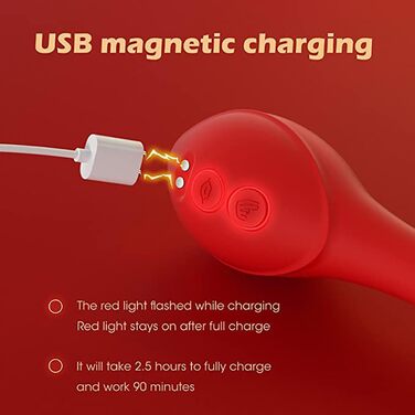 Вібратор для жінок 2-в-1 з масажером клітора та G-точкою, 10 режимів вібрації, JFRong