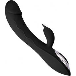 Вібратор G-Spot з силікону, 7 режимів вібрації, для жінок, чорний