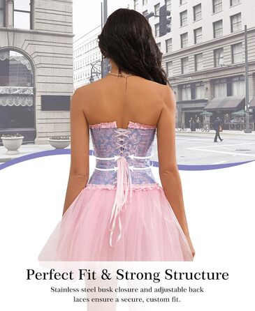 Корсет для жінок - бюстєль-корсет, чорний, розмір S