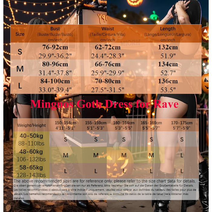 Прозора готична сукня Mingnos для рейв-вечірок, чорна з вирізами, з високим розрізом, для EDM фестивалів, клубів та вечірніх виходів. Розмір L