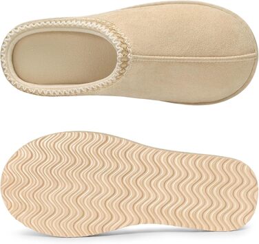 Капці Litfun з ефектом пам'яті (Memory Foam) для жінок та чоловіків, теплі домашні та вуличні капці, колір абрикосовий, розмір 37 EU