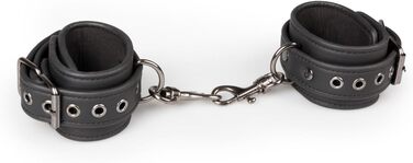Набор наручників на зап'ястя з шкіри, регульовані, для бондейджу, фетишу, SM, Easytoys