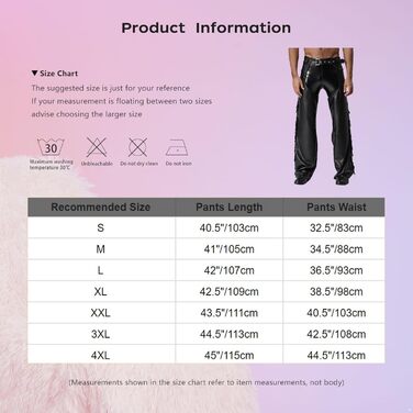 Костюм ковбоя з еластичної шкіри TTAO для чоловіків: штани з відкритим кроком, з бахромою та пряжкою, чорного кольору