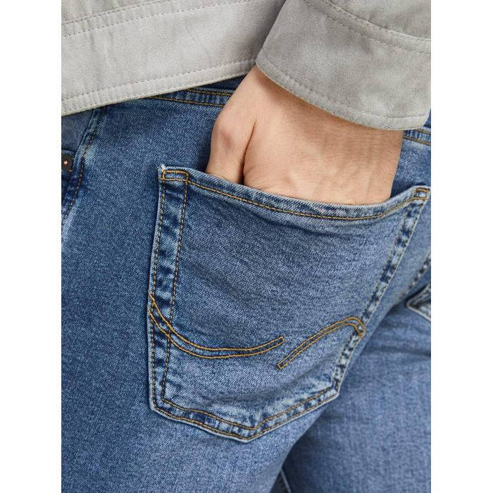 Чоловічі джинси Jack & Jones Ubbo Glenn Slim Fit, синій денім, стрейч (36W / 32L)