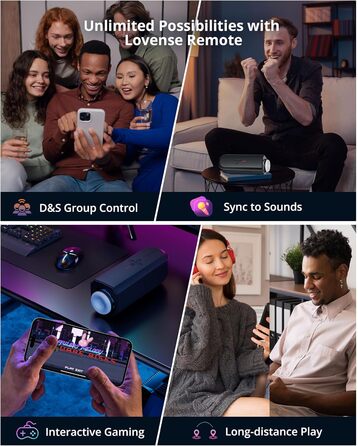 LOVENSE Solace - Автоматичний електричний секс-іграшка для чоловіків з пультом керування, різні режими, для соло та парних ігор