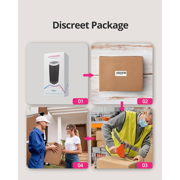 LOVENSE Calor Bluetooth - чоловічий мастурбатор з глибоким керуванням, автоматична вібрація, підігрів, секс-іграшка для чоловіків