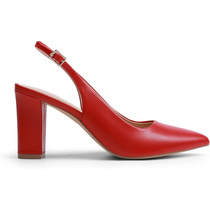 Жіночі туфлі-човники Dream Pairs з відкритим каблуком (Slingback), червоні, розмір 40.5 EU