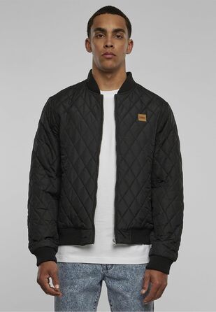 Чоловіча стібана куртка Urban Classics Diamond Quilt Jacket, великий розмір 4XL, чорна