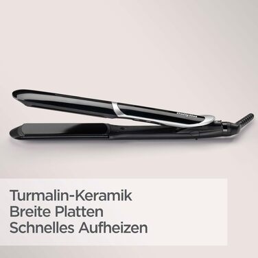Професійний випрямляч для волосся BaByliss Smooth Pro Wide ST397E: керамічні пластини 35 мм для густого та довгого волосся, 5 рівнів температури до 235°C