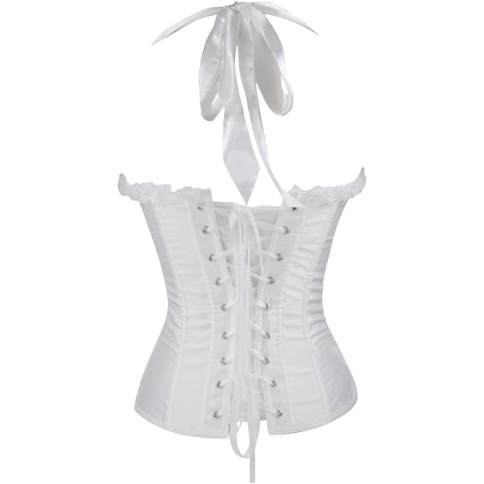 Корегуючий топ для жінок Korett, вінтажний стиль, середньовіччя, Ренесанс, квітковий принт, регульовані бретелі, шнурівка, сітка, аксесуар для суконь, бюстгальтер, білий, XL