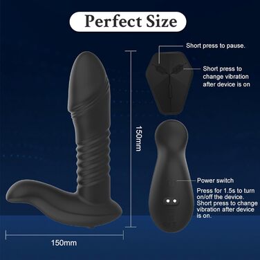 Вібратор анал для чоловіків з 10 режимами вібрації, простатична стимуляція, секс-іграшка для пар, чоловічий анальний плагін, секс-іграшка для чоловіків та жінок, гей-секс іграшка
