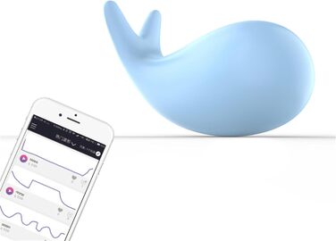 Вібратор з дистанційним керуванням через додаток, 10 режимів вібрації для жінок, портативний G-Spot, для пар (блакитний)
