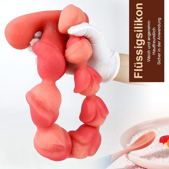 Анальний дildo з силікону NAIXBTY з набором кульок для ануса (5/6/7/8) - для чоловіків та жінок