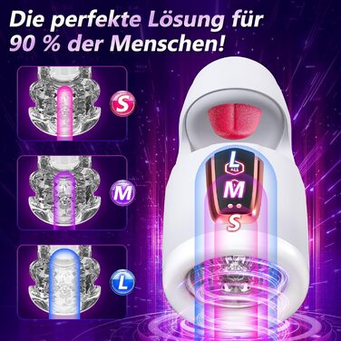 Мастурбатор для чоловіків з вібрацією - набір сексуальних іграшок для чоловіків з реалістичною імітацією орального сексу та вібрацією для головки статевого члена