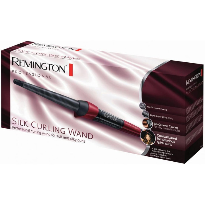 Випрямляч для волосся Remington Silk S9600 з керамічним покриттям з шовковими протеїнами, LCD-дисплей, 150-235°C