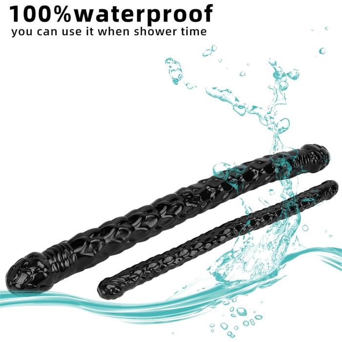 Анальний плагін Doppeldildo 52/70 см - гнучкий, для стимуляції G-точки, для пар, вагінальний дилататор